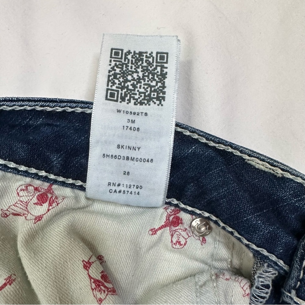 True Religion Women's Dark Wash Skinny Size 28 - Picture 7 of 10